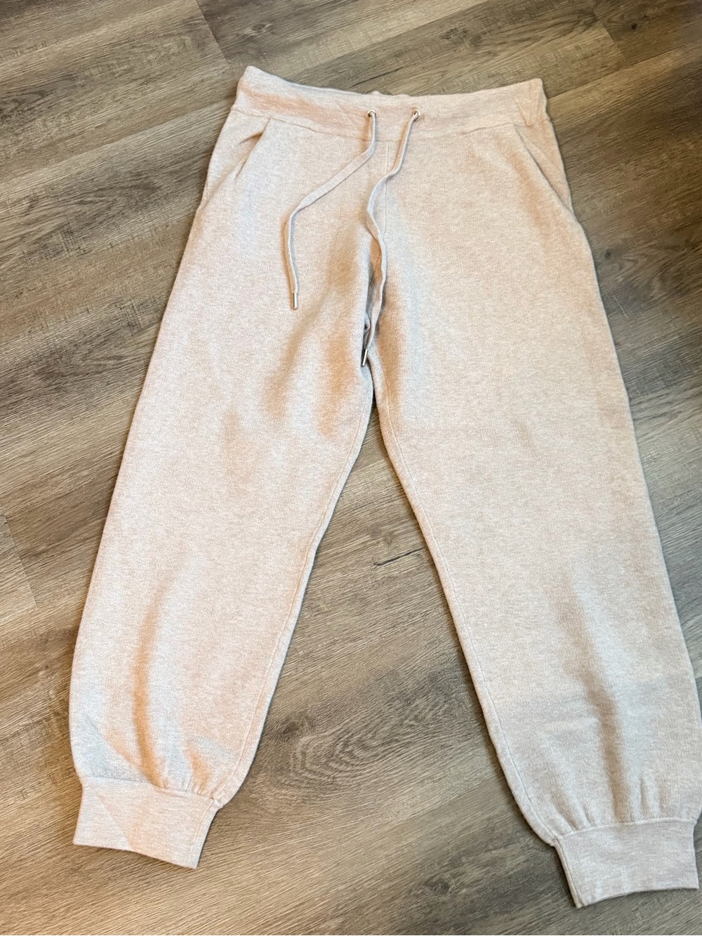 Cynthia Rowley Beige Drawstring Joggers